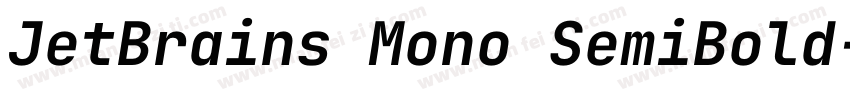 JetBrains Mono SemiBold字体转换